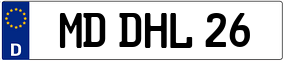 Trailer License Plate